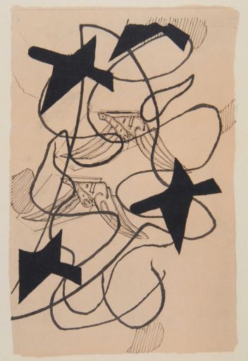 BRAQUE Georges (1882 - 1963) Lithographie"MELI-MELO D'OISEAUX",Format papier 59x&hellip;