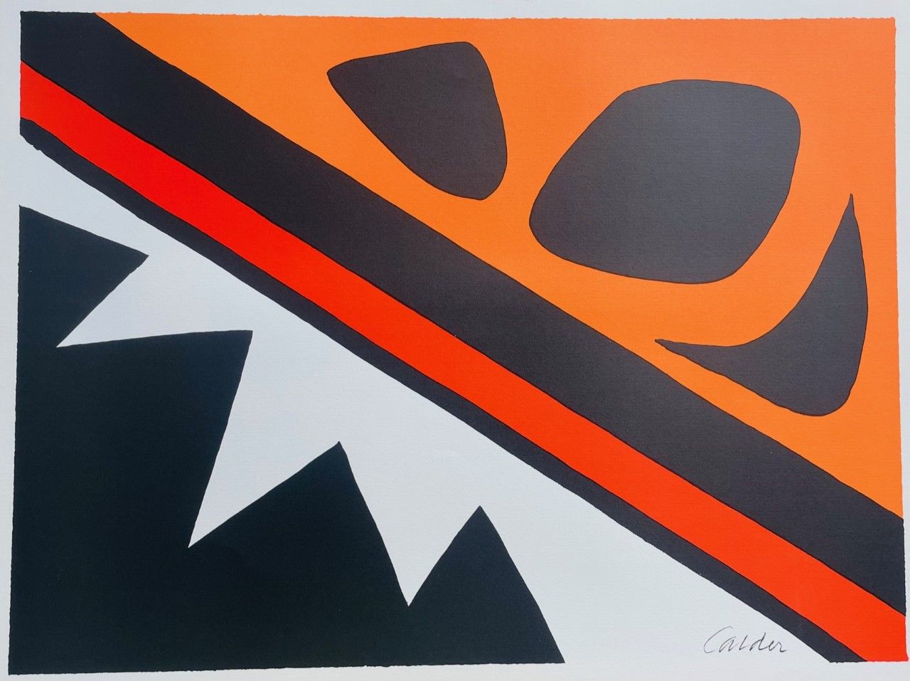 CALDER Alexander (1898-1976) Lithographie"COMPOSITION",Signée dans la planche en&hellip;