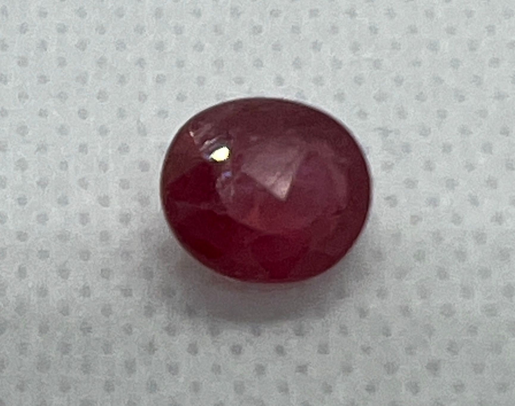 RUBIS 4.66 carat RED RUBY AIGT warranty certificate