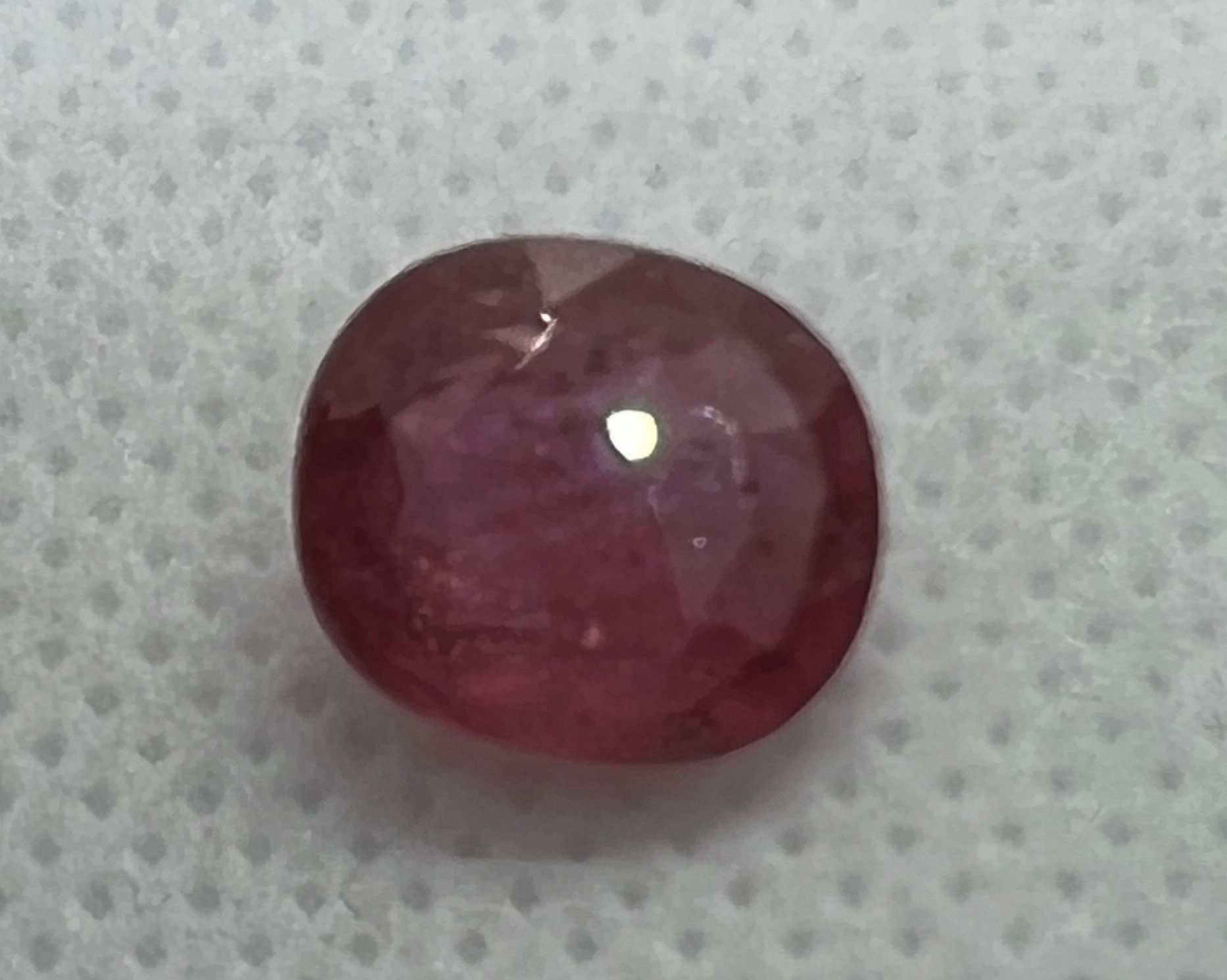 RUBIS 5.19 carat RED RUBY AIGT warranty certificate