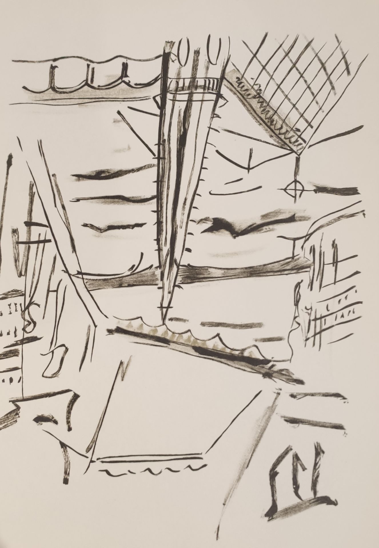 LEGER Fernand (1881 - 1955) Estampe"PARIS, NOTRE-DAME",D' après une lithographie&hellip;