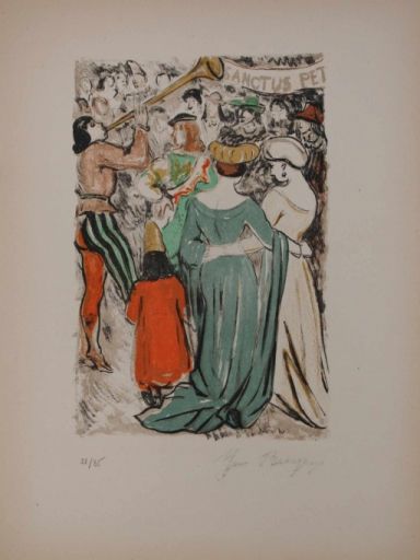 BRAYER Yves (1907 - 1990) Lithographie"LA PARADE",Issue des illustrations réalis&hellip;