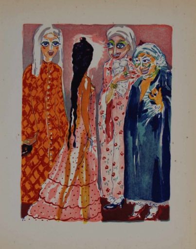 VAN DONGEN Kees (D'après) (1877 - 1968) Gravure"LES COURTISANS",Illustration d’a&hellip;
