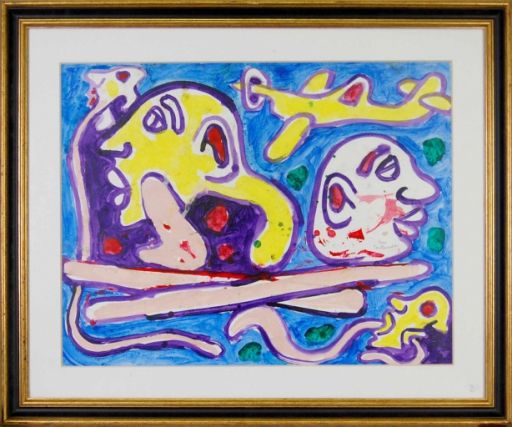 TAILLANDIER Yvon (1926 -2018 ) Acrylique "L' ENVOL",Signée au crayon en bas à dr&hellip;
