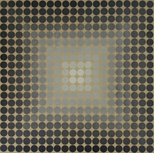 VASARELY Victor (1908 - 1997) Sérigraphie"CTA-102",1971, plein papier. D' après &hellip;