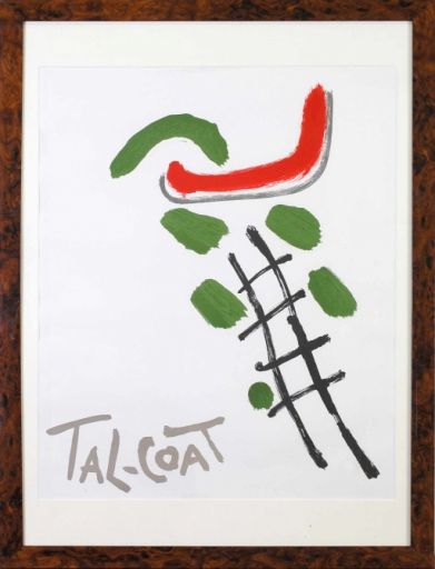 TAL-COAT (Pierre Louis Corentin (1905 - 1985) Lithographie"COMPOSITION",Partie l&hellip;