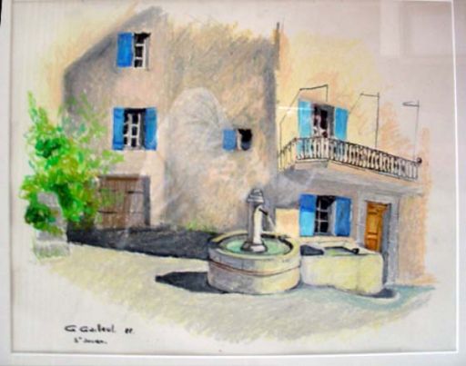 GAILLEUL Georges (1924 - 2001) Pastel"SAINT JULIEN",Signé et daté 88 en bas à ga&hellip;