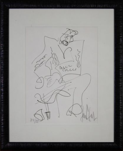 GEN PAUL (1895 - 1975) Lithographie"LE GUITARISTE",Signée en bas à droite et num&hellip;