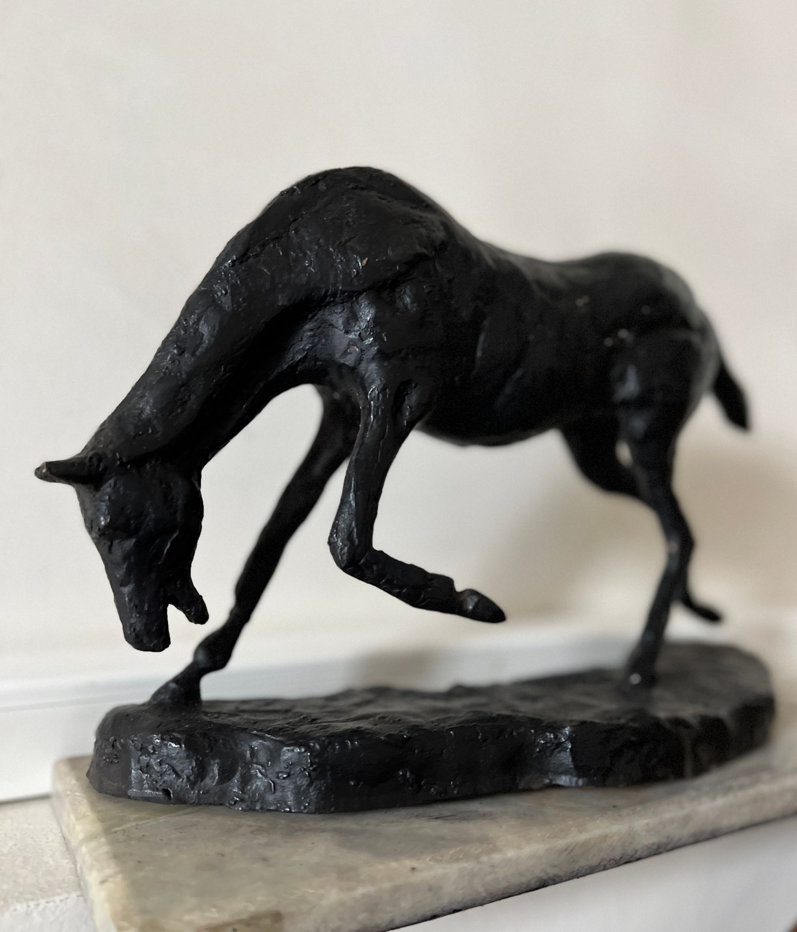 Edgar DEGAS d’après Cheval sculpture en bronze à la cire perdue d’après une oeuv&hellip;