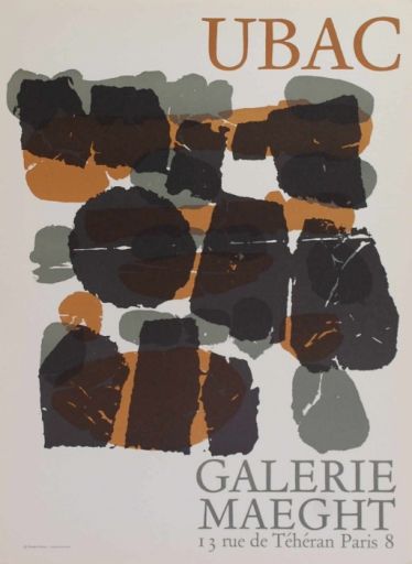 UBAC Raoul (1910 - 1984) Lithographie"SANS TITRE",Affiche éditée en 1966.Format &hellip;