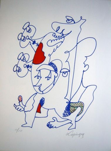 LAPICQUE Charles (1898 - 1988) Litografia "BEAR HEAD", firmata in basso a destra&hellip;