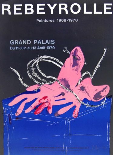 REBEYROLLE Paul (1926 - 2005) Lithographie"COMPOSITION",Affiche signée en bas à &hellip;
