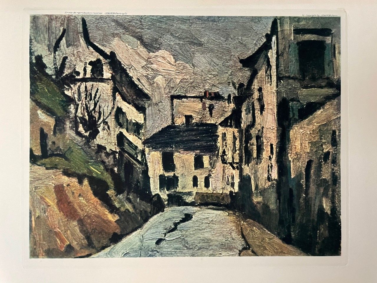 UTRILLO Maurice (d'après) (1883 - 1955) Engraving "PETITE RUELLE "Signed in the &hellip;