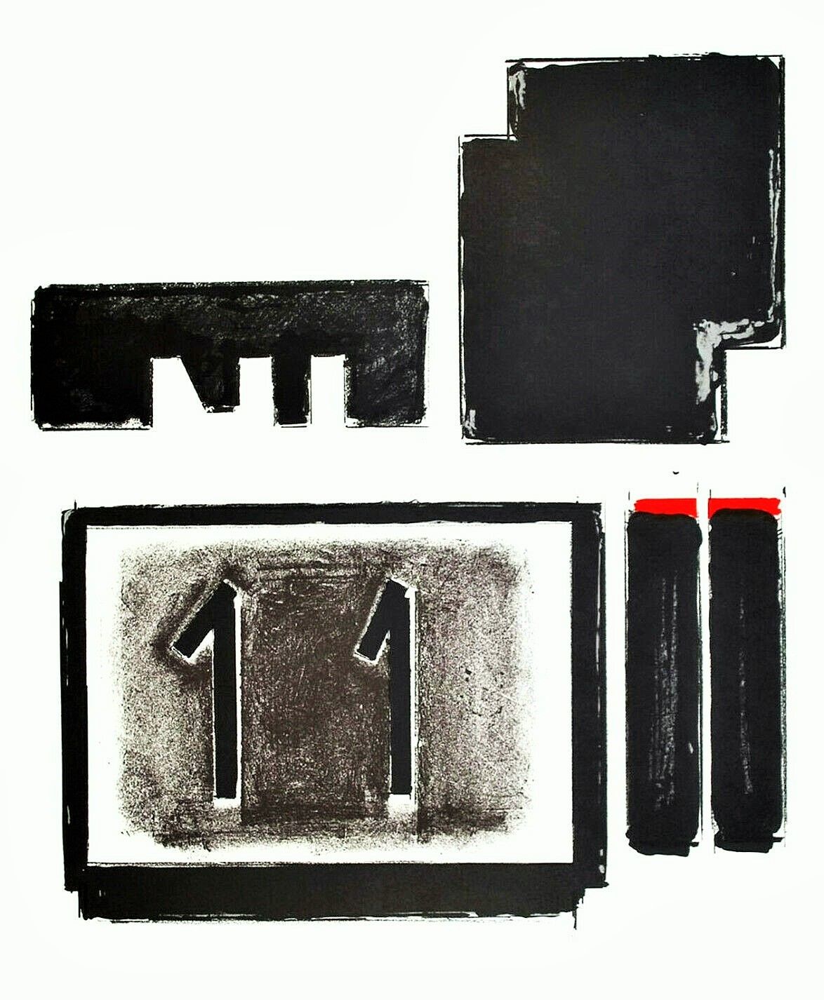 AGUILAR Sergi Lithographie "11 "Nach einem Werk des Künstlers, Farblithographie,&hellip;