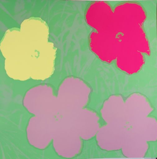 WARHOL Andy (d'après) (1928 - 1987) Sérigraphie"FLOWERS"D'après l'oeuvre de l'ar&hellip;