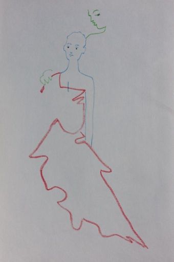 COCTEAU Jean (1889 - 1963) Lithography "DANSEUSE "ithography original On paper V&hellip;