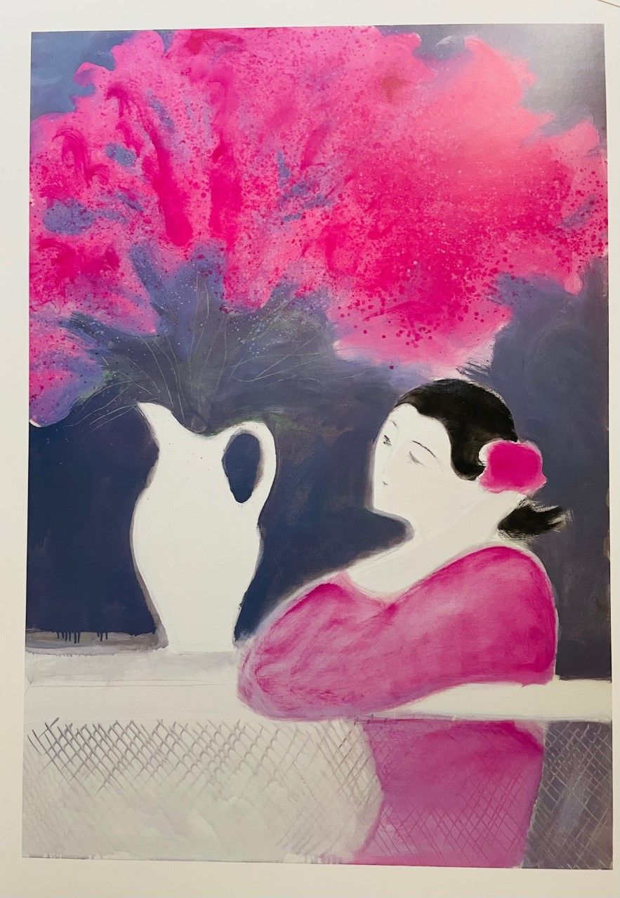 BRASILIER André (1929- ) Affiche"REFLEXION"D'aprés l'oeuvre de l'artiste.Format &hellip;
