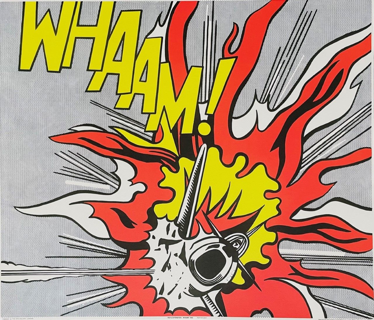 LICHTENSTEIN Roy (1923 - 1997) Litografia "WHAAM!"Dall'opera dell'artista del 19&hellip;