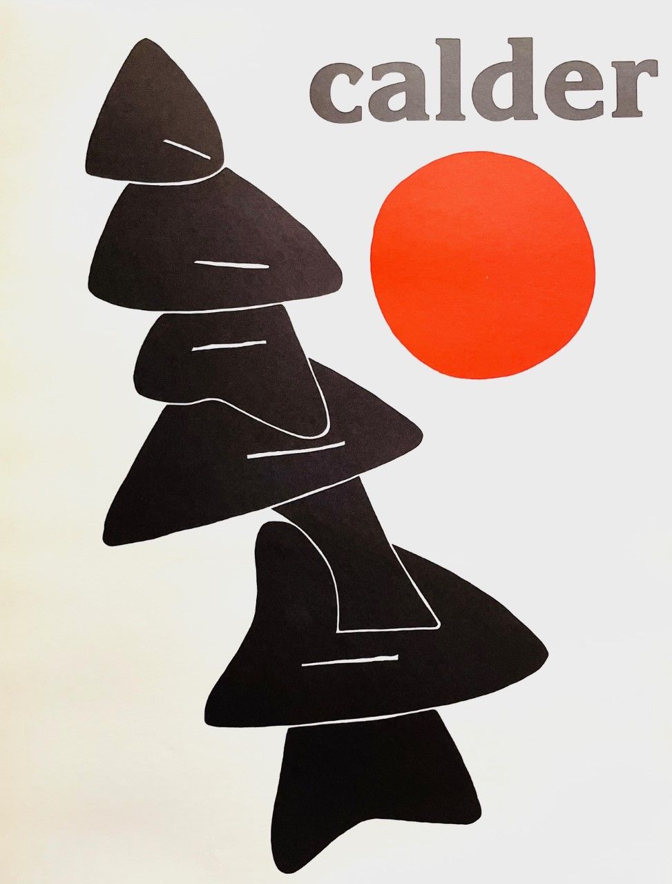 CALDER Alexander (1898-1976) Lithographie"COMPOSITION"D'aprés une oeuvre de l'ar&hellip;