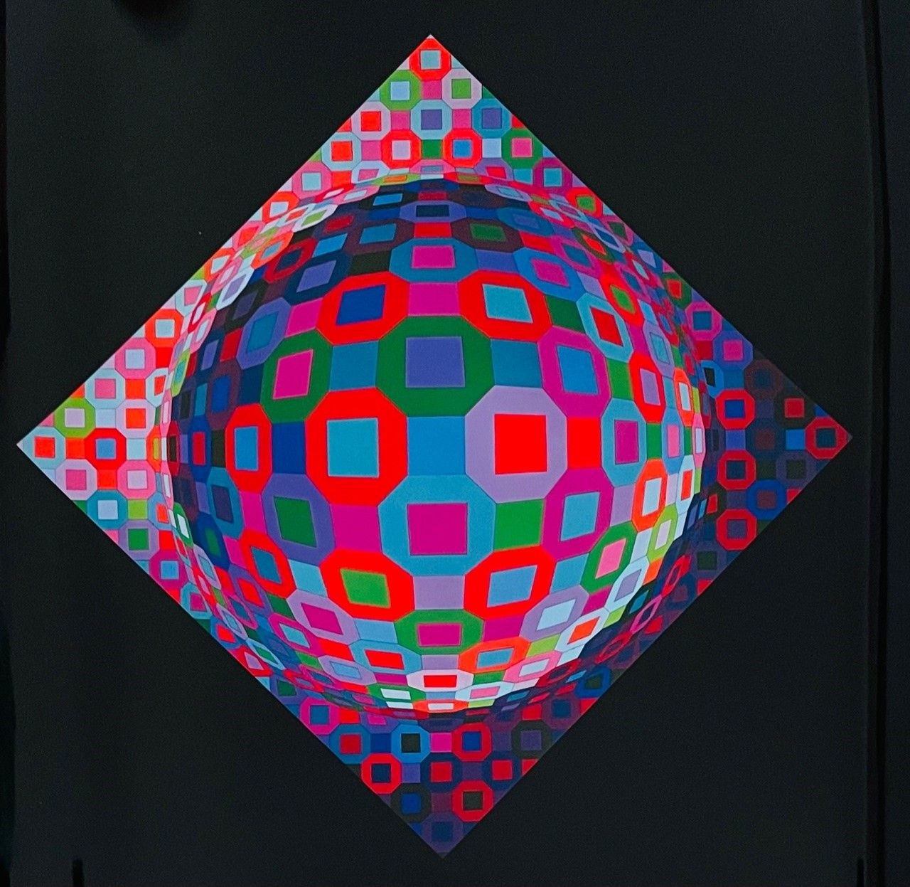 VASARELY Victor (1908 - 1997) Screenprint "PLANETARY "From a work of the artist &hellip;