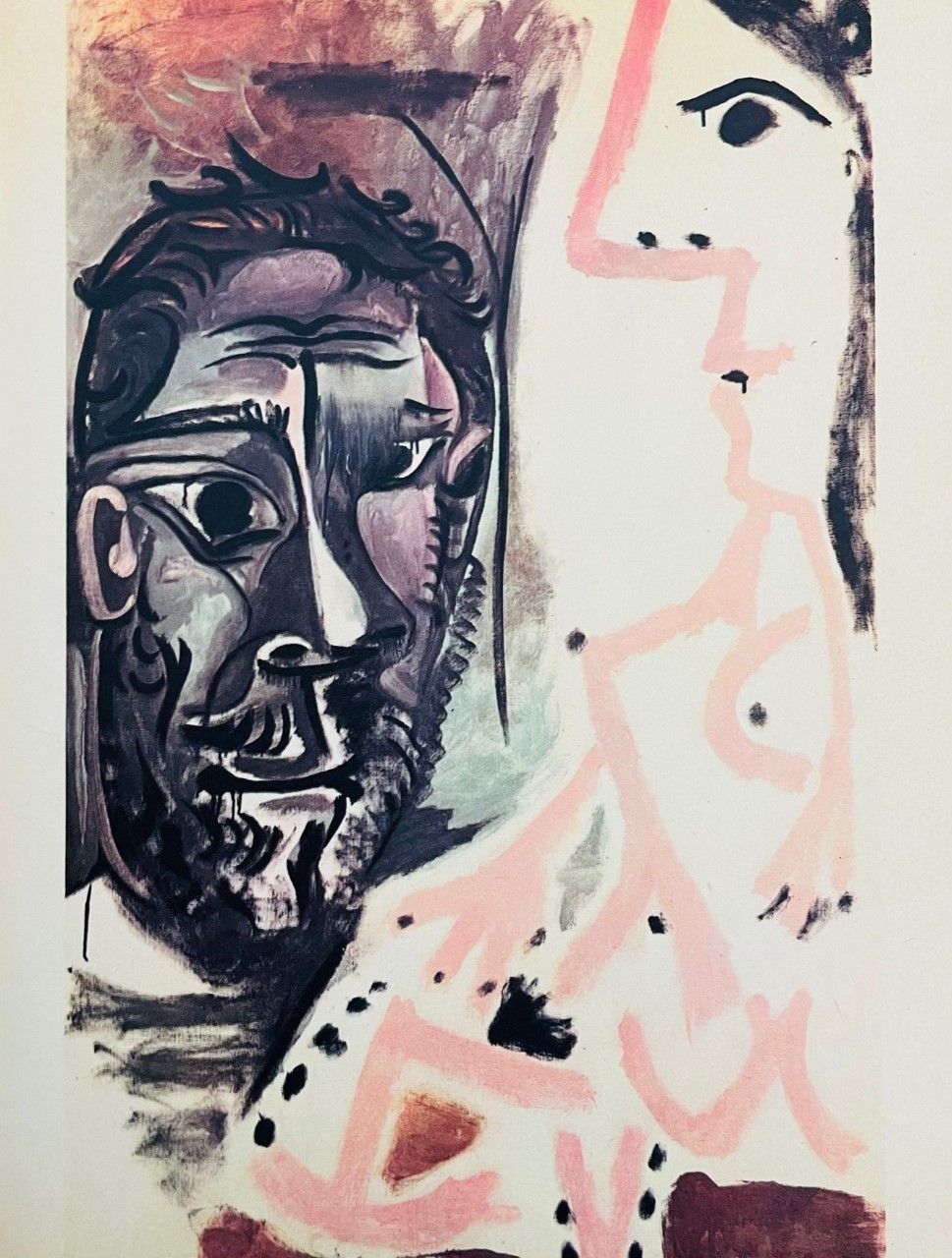 PICASSO Pablo (d'aprés) (1881 - 1973) Héliogravure"LE PEINTRE"D'après une œuvre &hellip;