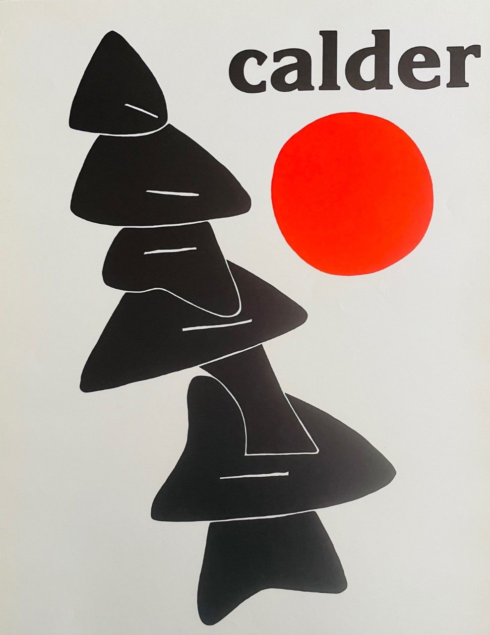 CALDER Alexander (1898-1976) Lithographie"LE SOLEIL ROUGE"D'après l'œuvre de l'a&hellip;