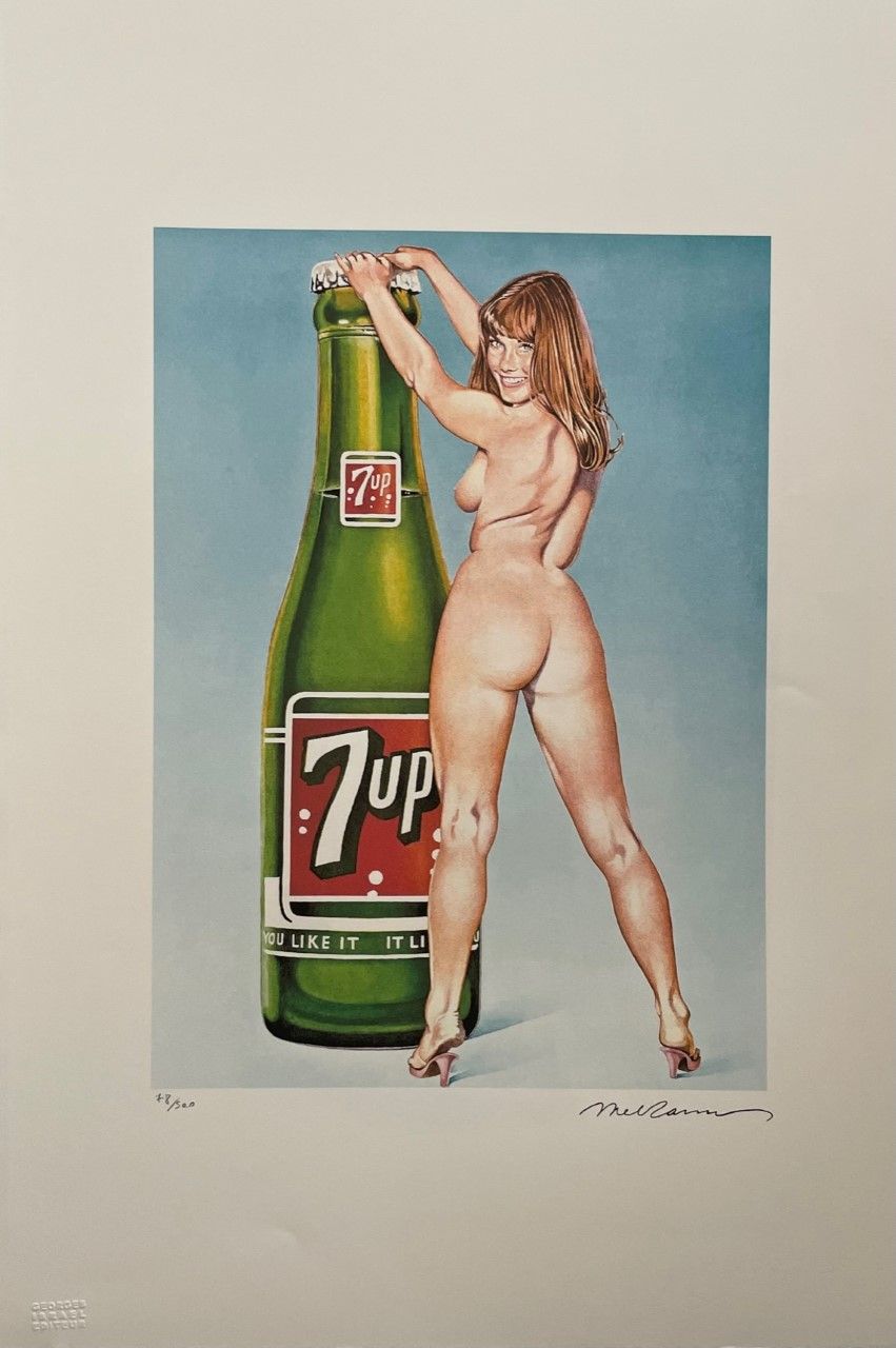 RAMOS Mel (1935 - ) 
Serigraphy "7 UP" Signed in stone at the bottom right, numb&hellip;