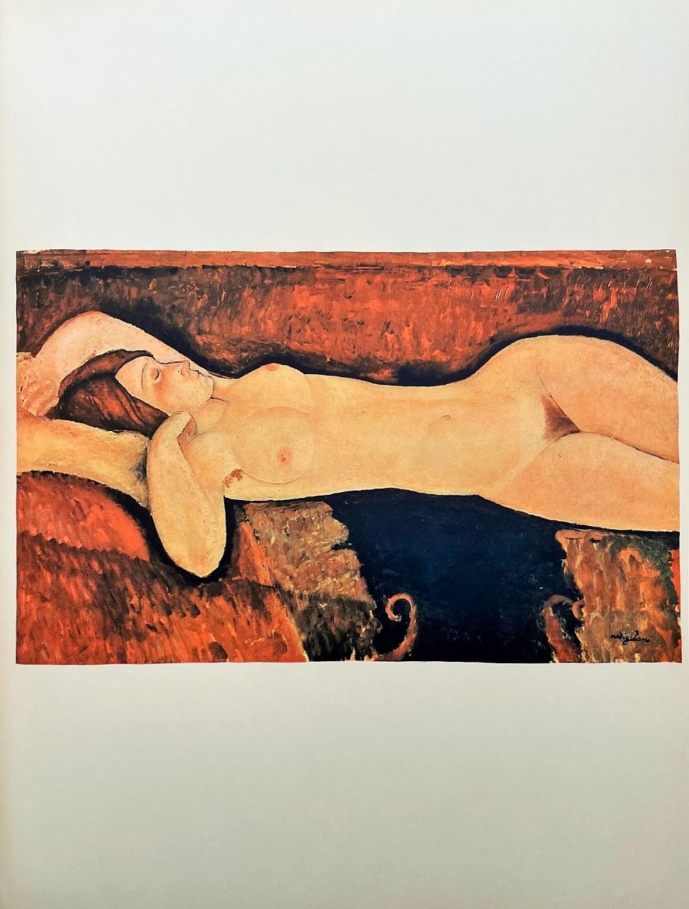 MODIGLIANI Amedeo (1884 - 1920) Litografia "GRAND NU" Firmata nella pietra in ba&hellip;