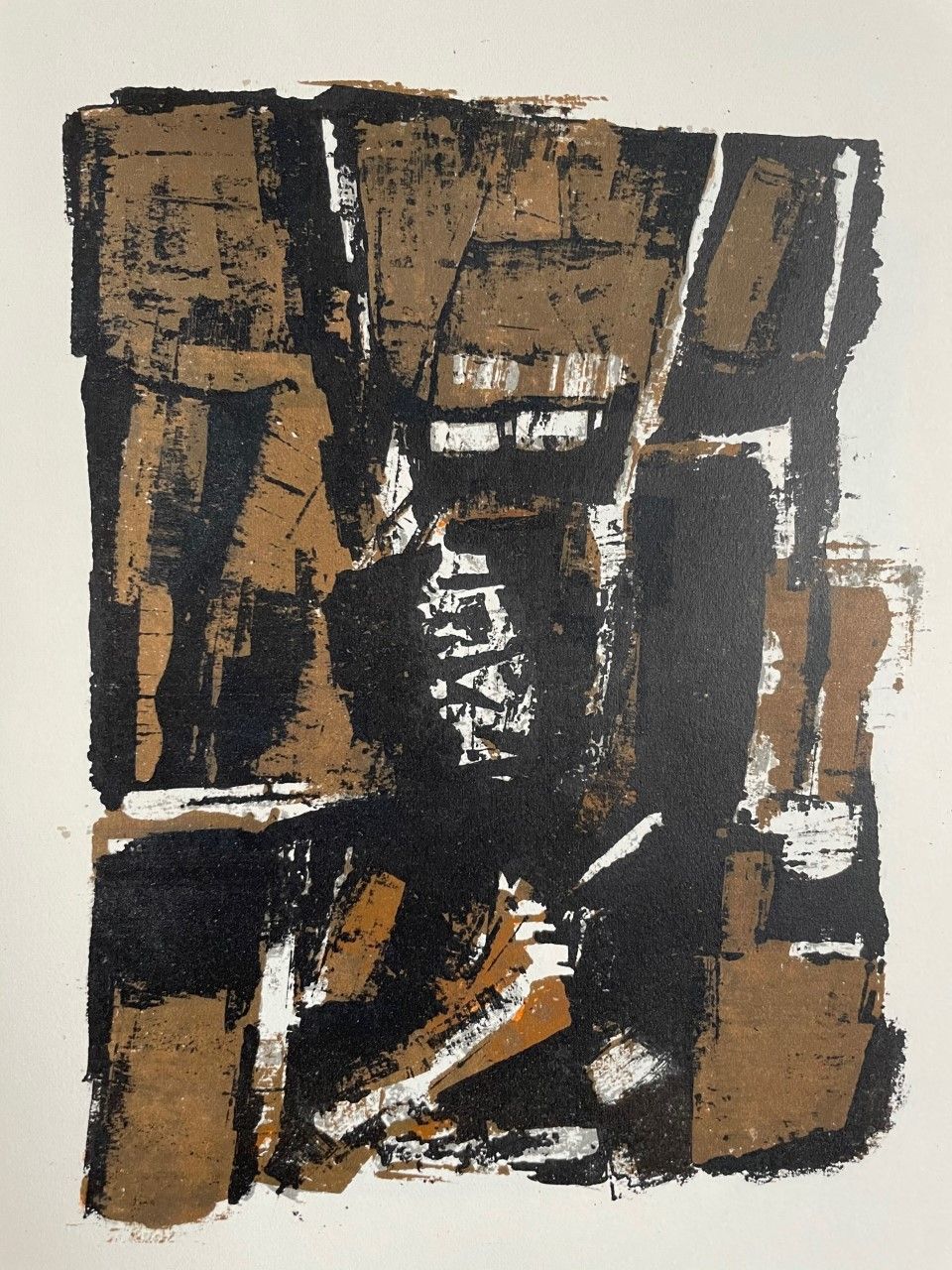 PELAYO Orlando ( 1920 - 1990 ) Lithographie"UNTITLED"D'après l'œuvre de l'artist&hellip;