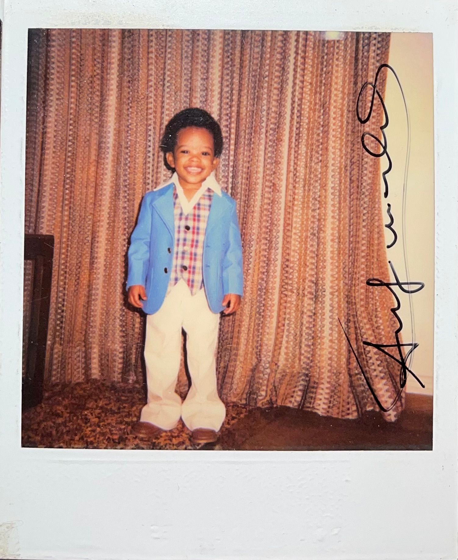 Andy Warhol (Attr.) Polaroid de la serie Family Portrait. Firmado a mano con rot&hellip;