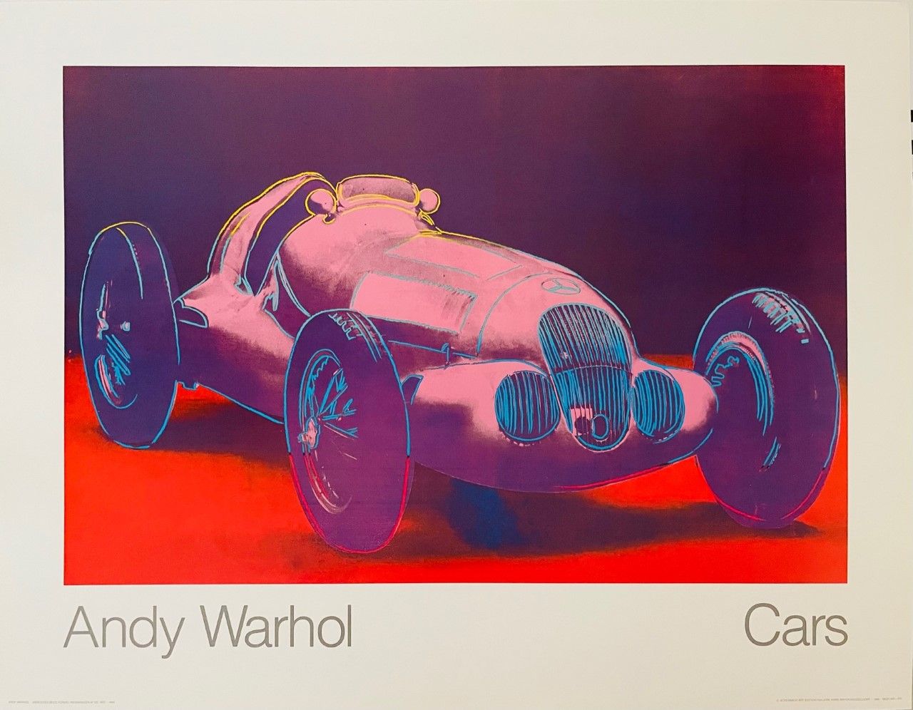 WARHOL Andy (d'après) (1928 - 1987) Print "MERCEDES BENZ FORMEL "Unsignierte Off&hellip;