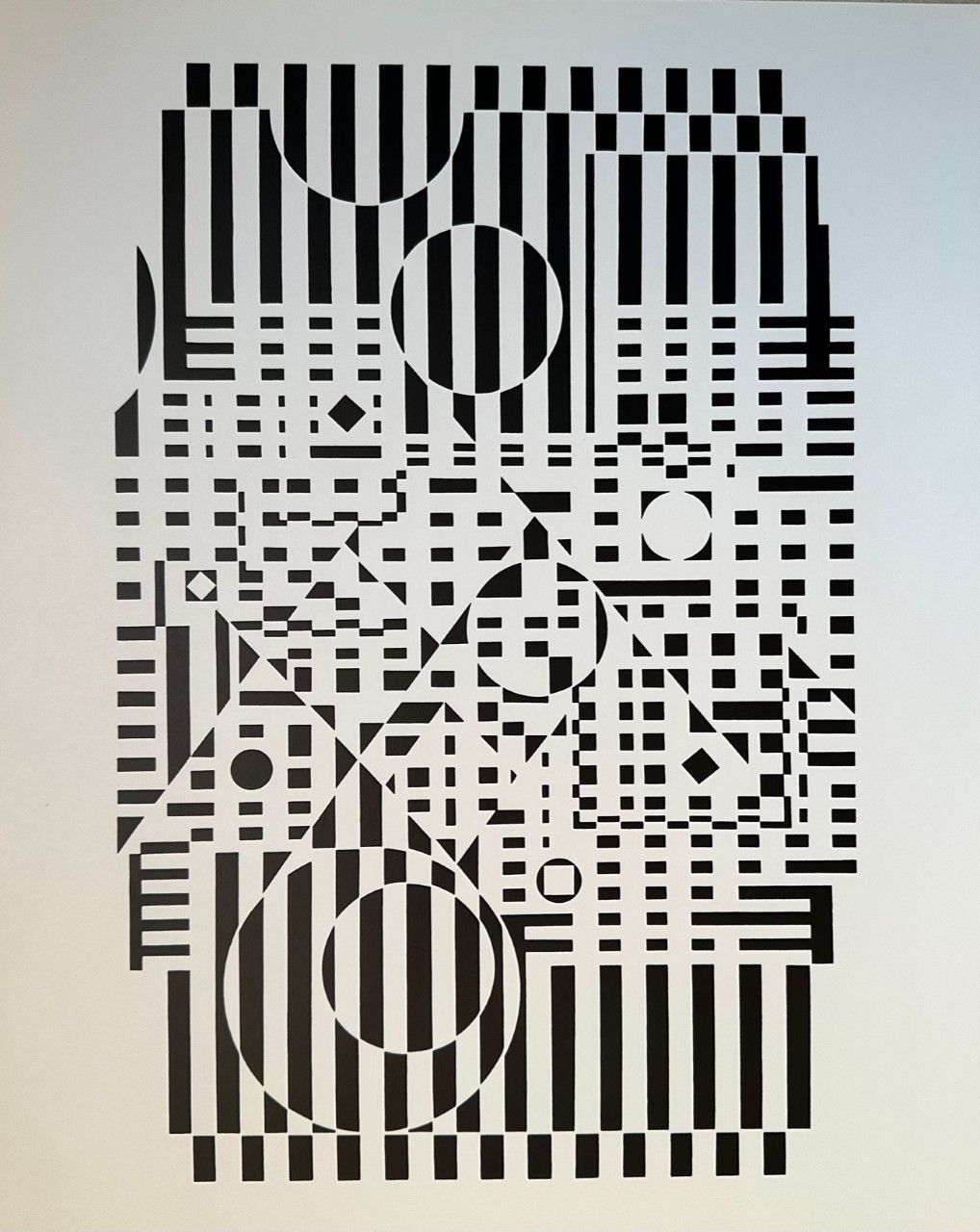VASARELY Victor (1908 - 1997) Serigraphy "TY - NEU" Serigraphy after the work of&hellip;