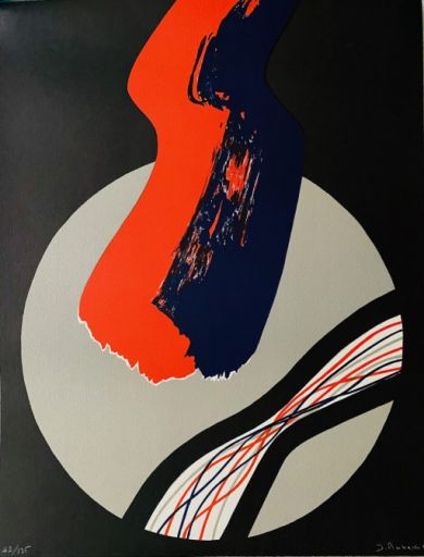 PICHETTE James (1920 - 1996) Lithographie "COMPOSITION ABSTRAITE II "Signiert un&hellip;