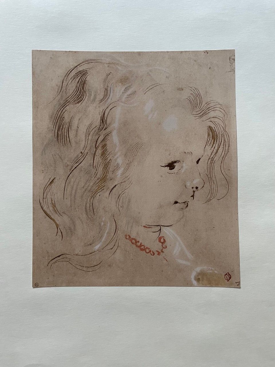 RUBENS Pierre-Paul ( 1577 - 1640 ) Pochoir"PORTRAIT DE PETITE FILLE"Lithographie&hellip;