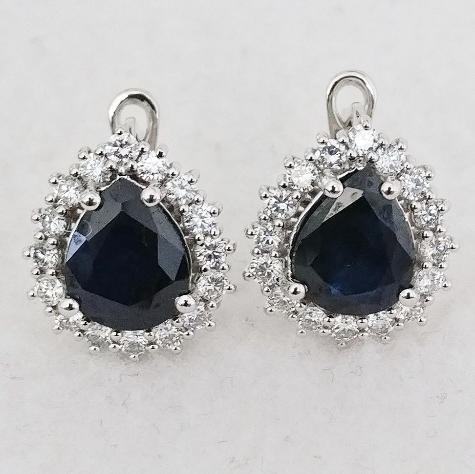 Sapphire and Diamond Earrings 6.67ct Sapphire and Diamond Earrings
- Material: 1&hellip;