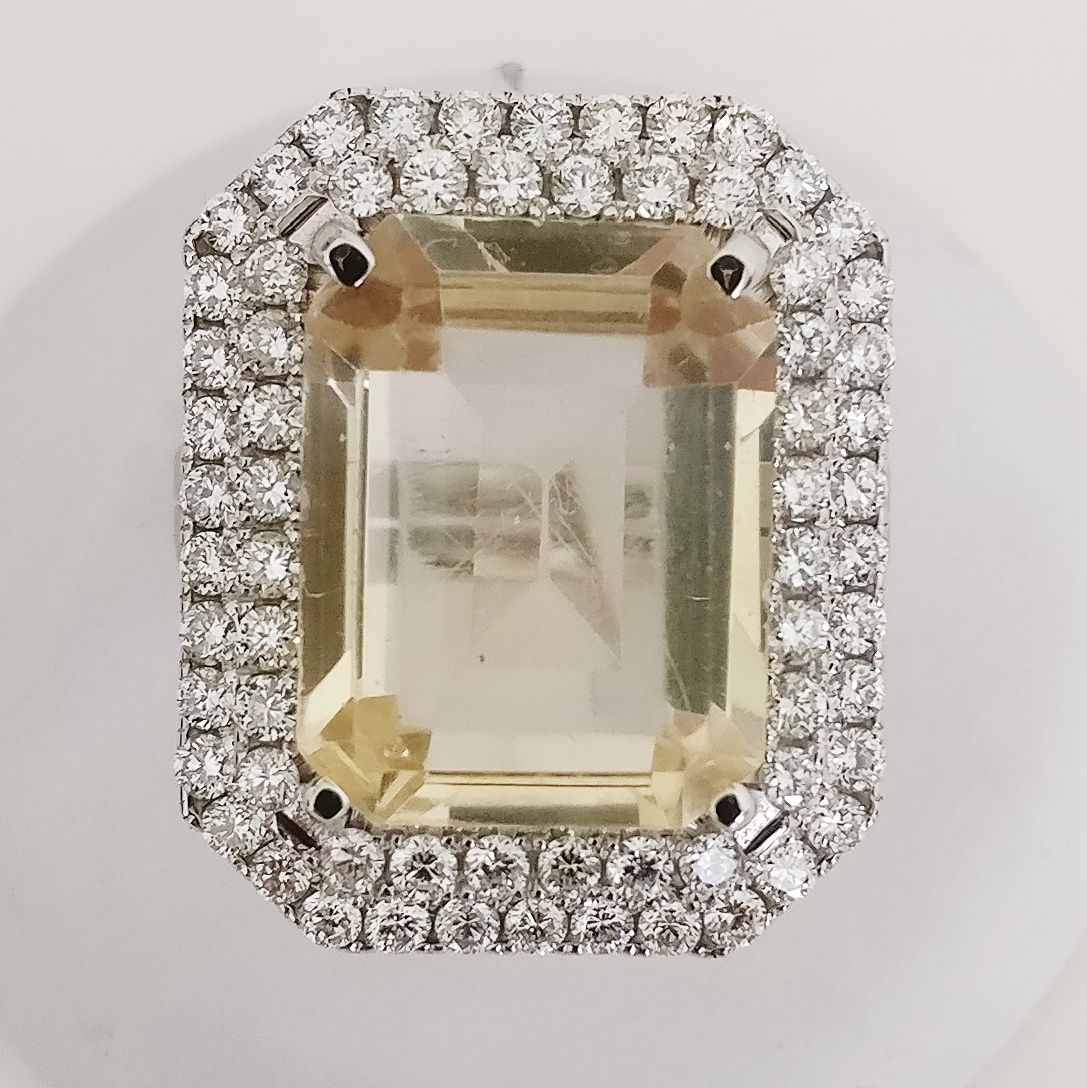 Ring Citrine 9.51ct Citrine and Diamond Ring

Metal: 14 kt. White Gold
Weight: 1&hellip;