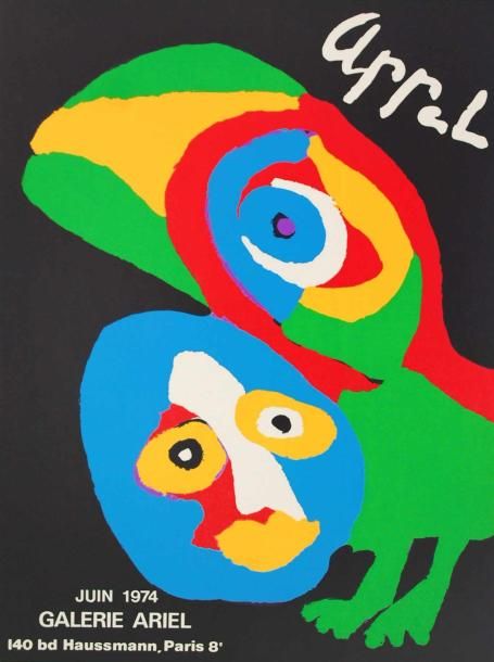 APPEL Karel COMPOSITION
Lithographie 72 x 53 cm. Affiche éditée en 1974 à l occa&hellip;