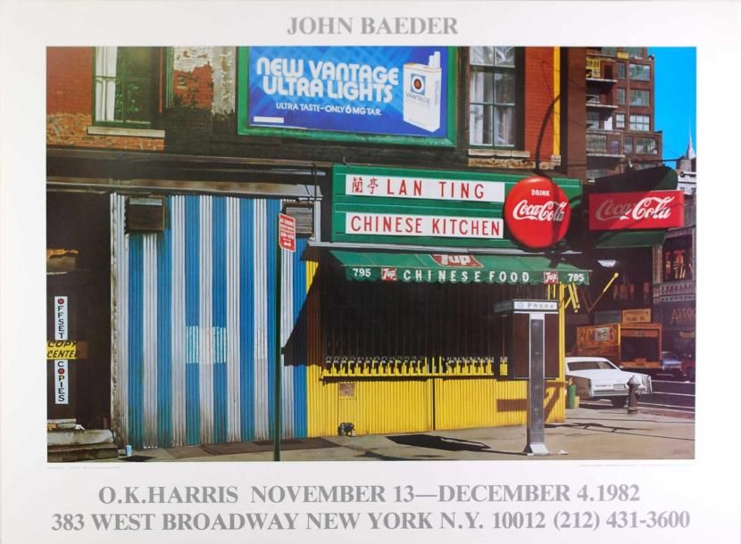 BAEDER John LAN TING 
Affiche 45 x 70 cm. Affiche pour L'exposition O.K.HARRIS.D&hellip;