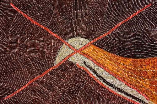 Peinture Aborigène d'Australie Avec Certificat d'authenticité remis à l'acquéreu&hellip;