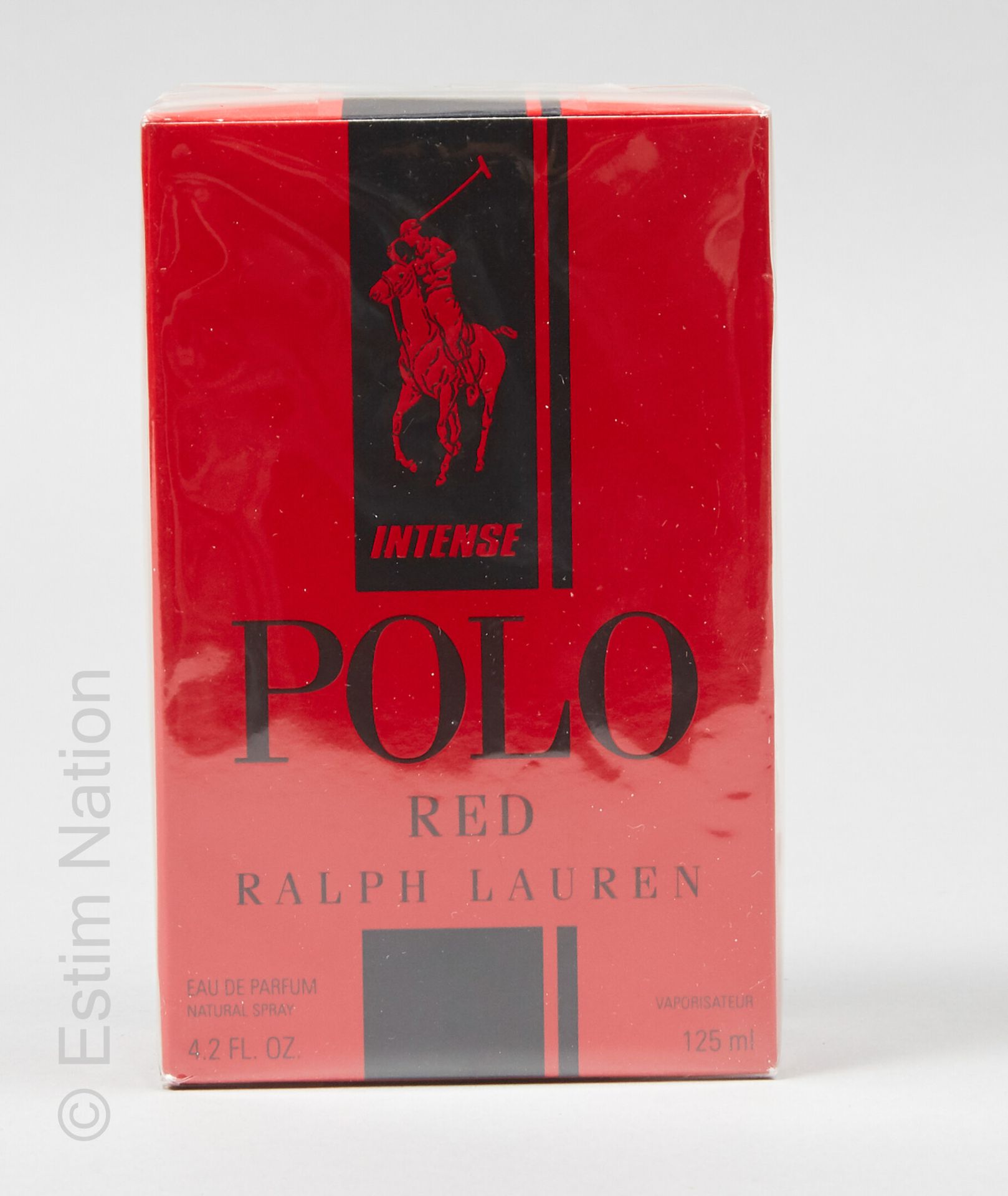 RALPH LAUREN 浓烈的 "马球红 "香水125毫升（全新状态，装在泡壳里）。