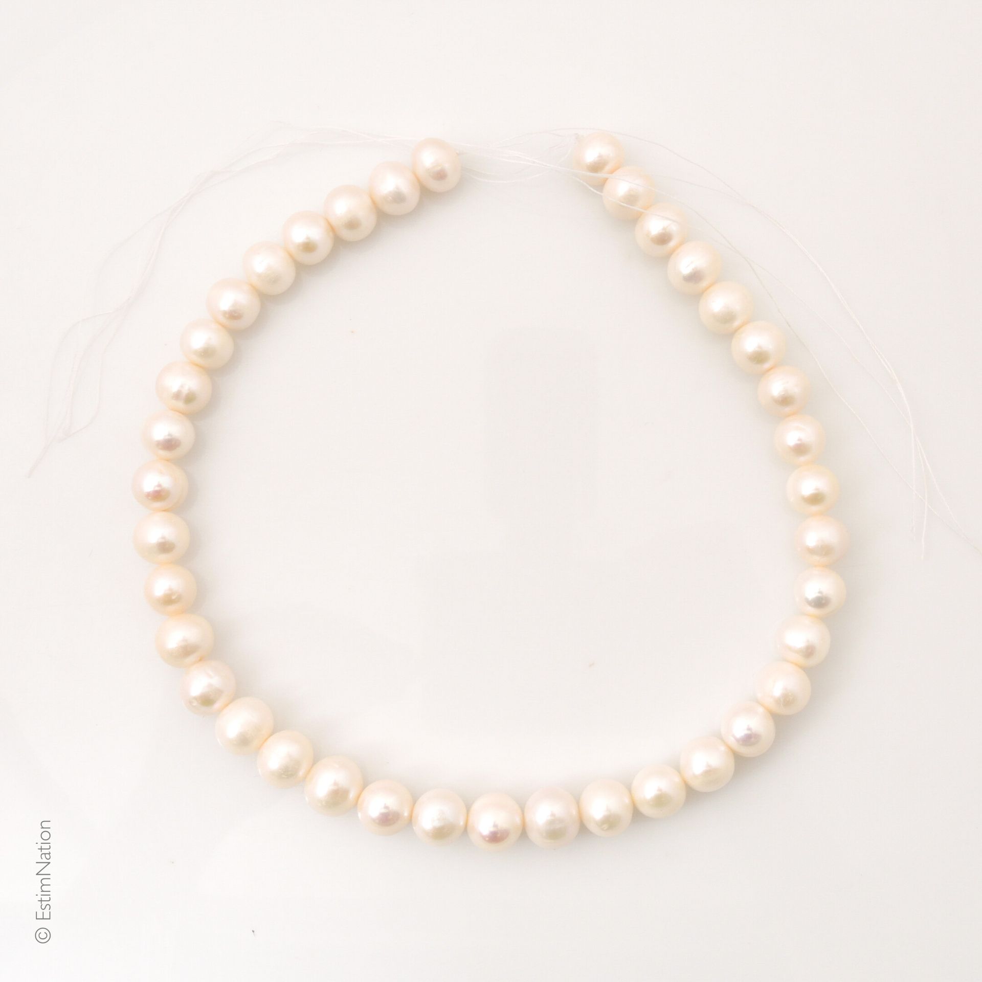 Collier de perles Ensemble de perles de culture sur fil, sans fermoir. Diamètre &hellip;
