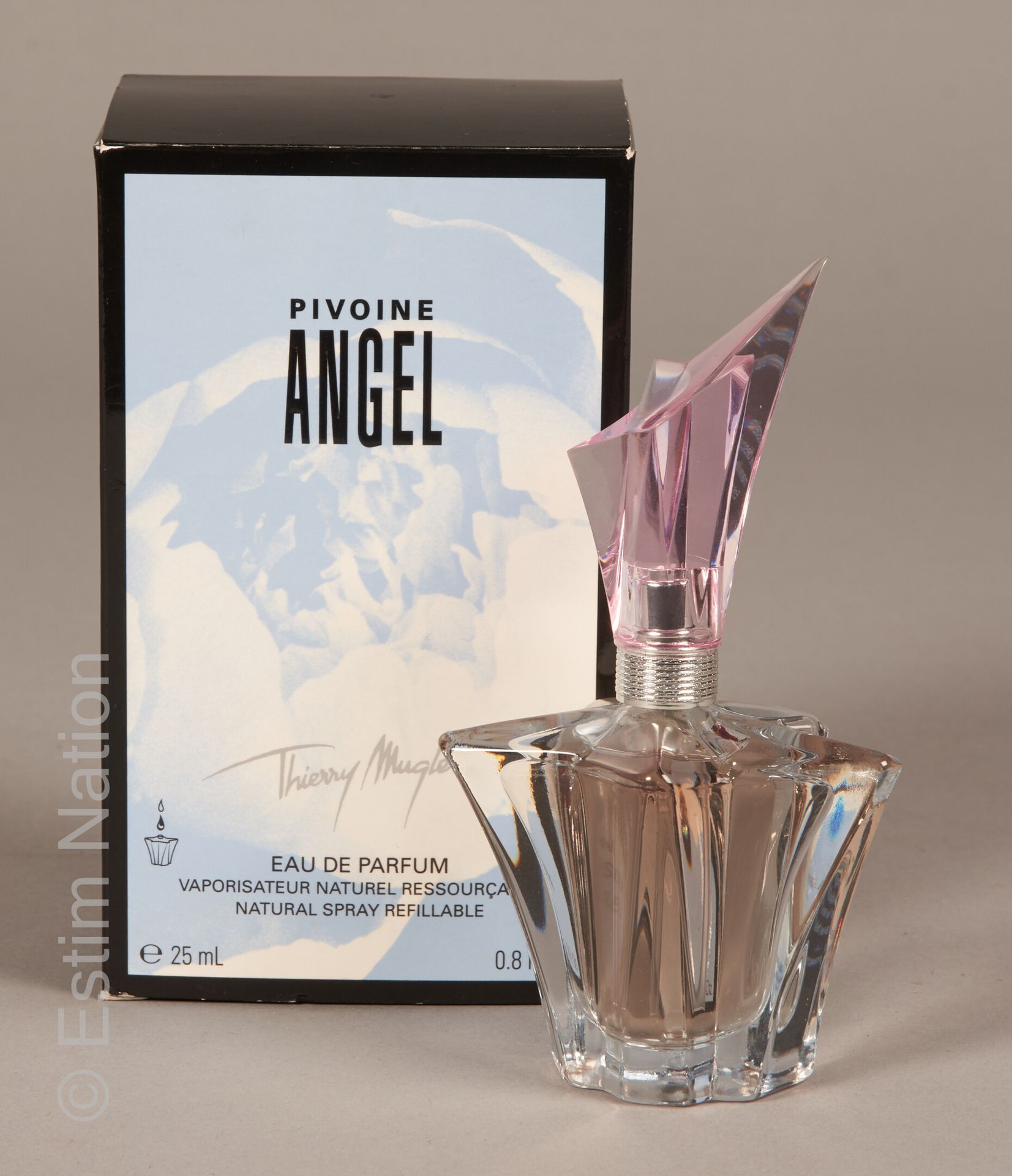 THIERRY MUGLER "Angel pivoine" Flacon en verre vaporiseur, eau de parfum 25 mL. &hellip;