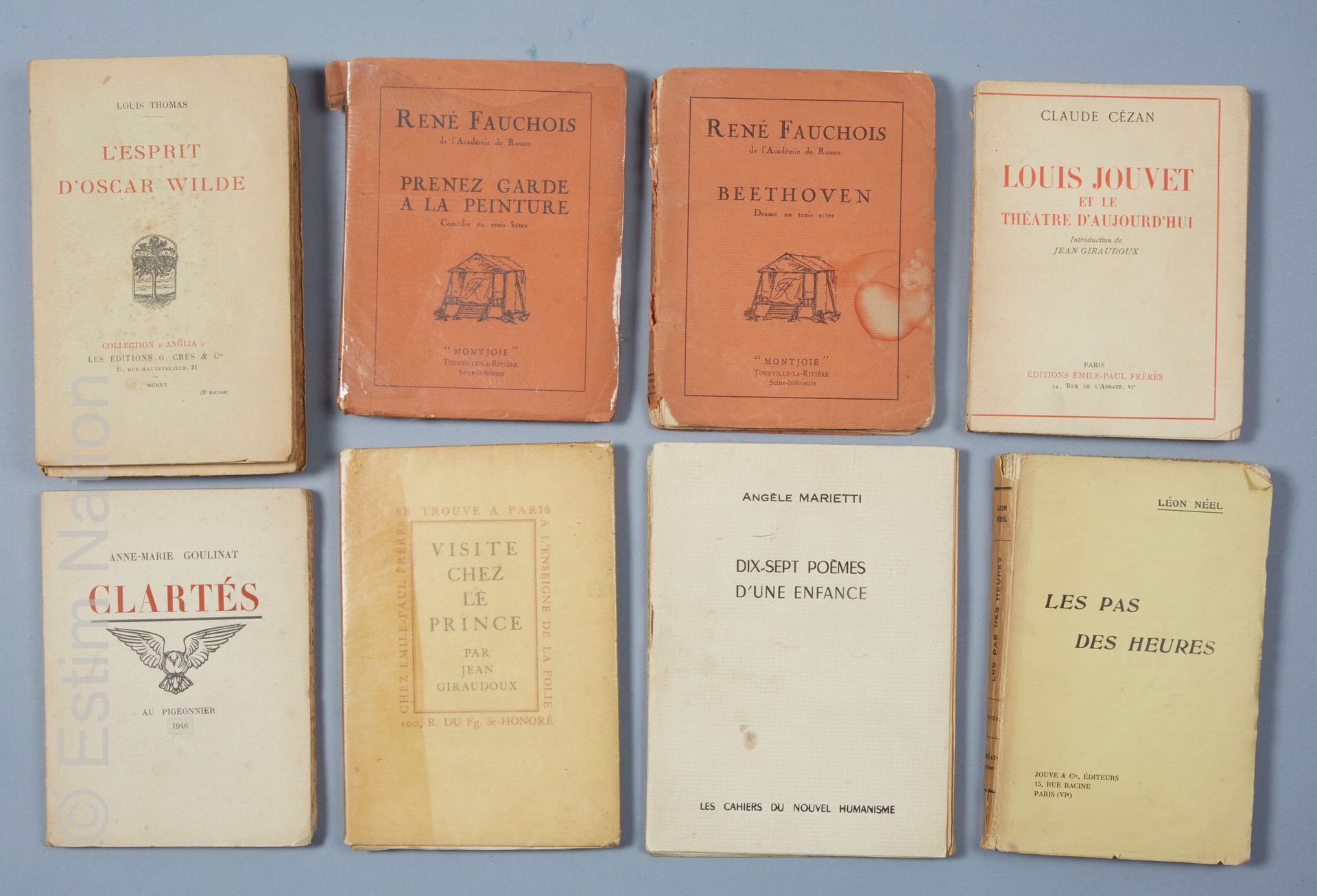 LITTERATURE - POESIE - DIVERS Ensemble de volumes reliés et brochés pour la plup&hellip;