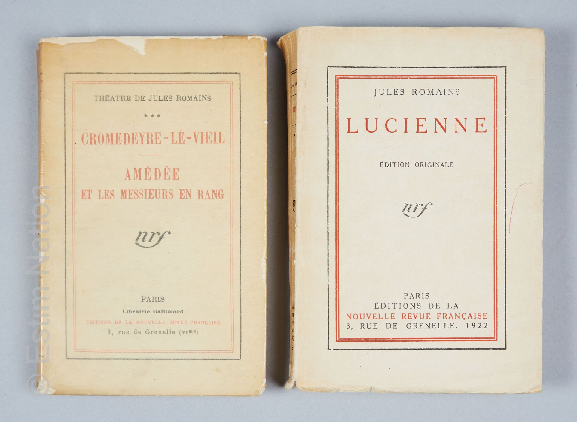LITTERATURE - JULES ROMAINS ROMAINS (Jules), Lucienne, Paris, éditions NRF, 1922&hellip;