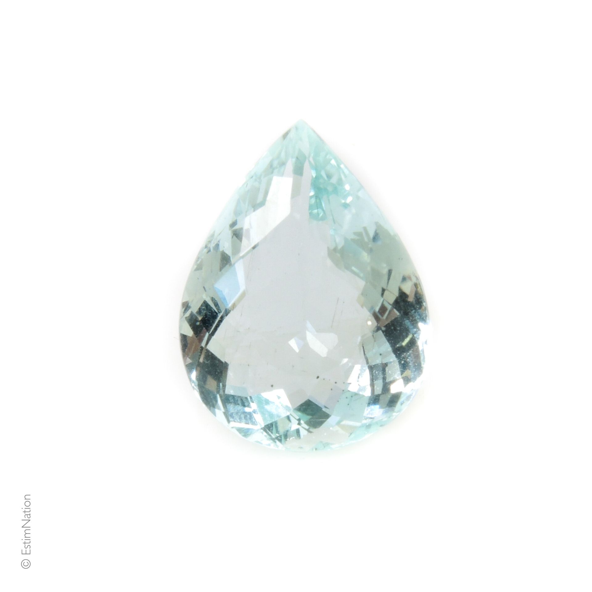 AIGUE MARINE 8.54 CARAT Pear cut aquamarine weighing approximately 8.54 carat. 
&hellip;