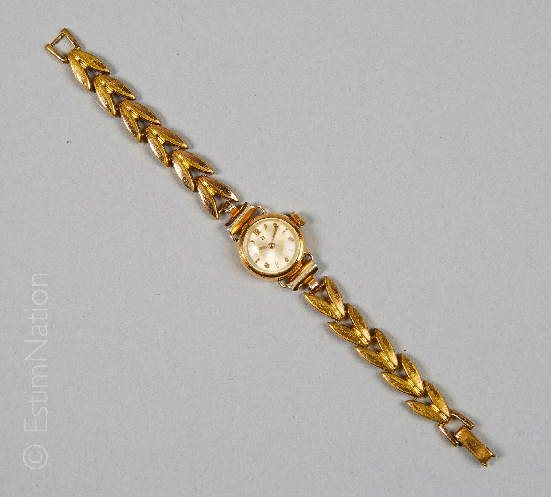 LIP Reloj de señora de oro amarillo de 18 quilates (750/°) con caja redonda, fon&hellip;