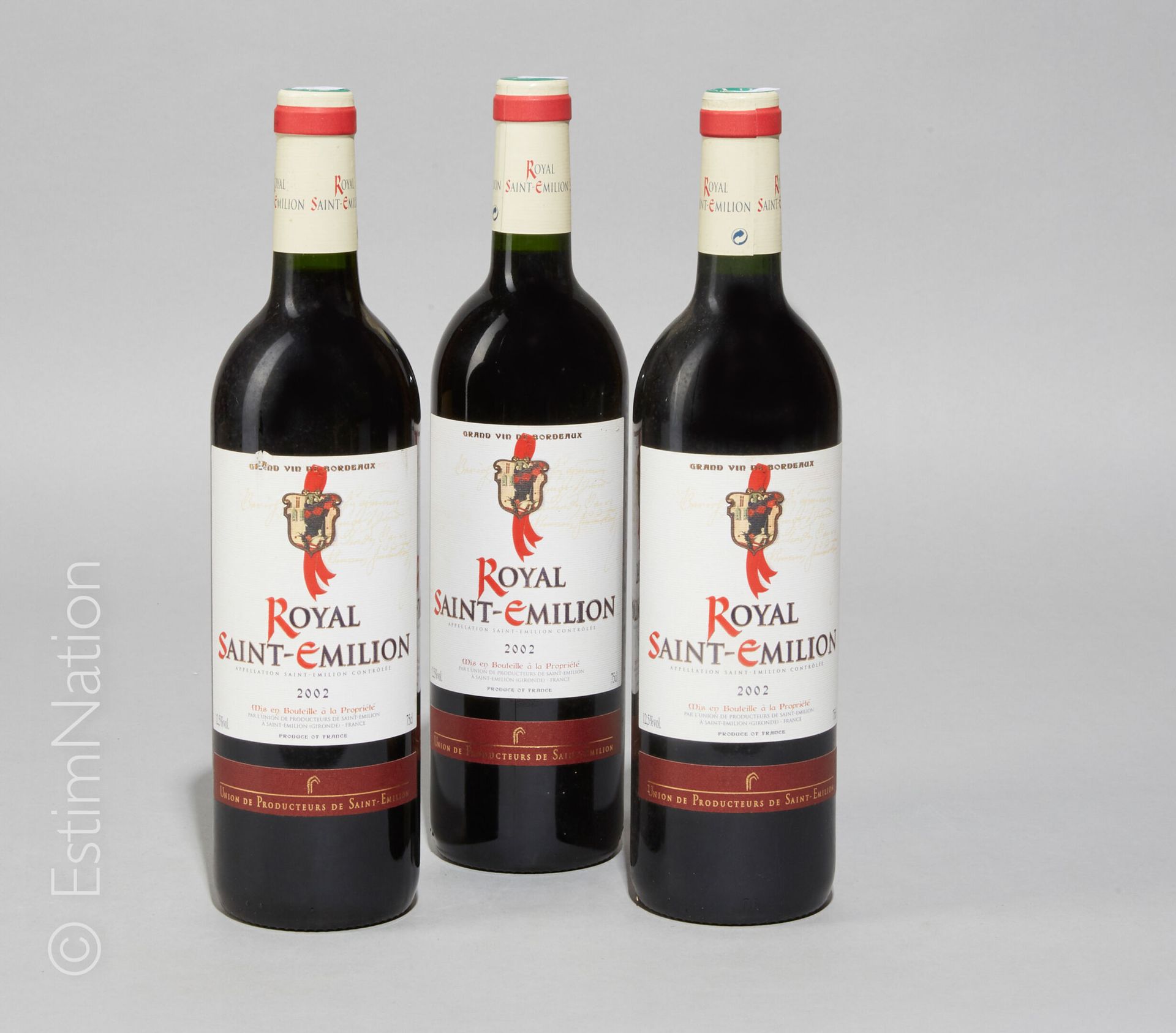BORDEAUX 
3 bouteilles Royal Saint-Emilion 2002 Saint-Emilion




(N. Bon à tlb,&hellip;