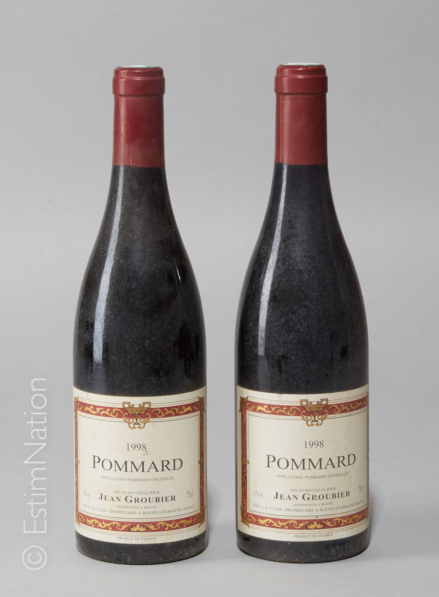 BOURGOGNE 
2 bouteilles Pommard 1998 Domaine Groubier 




(E. F, lm)