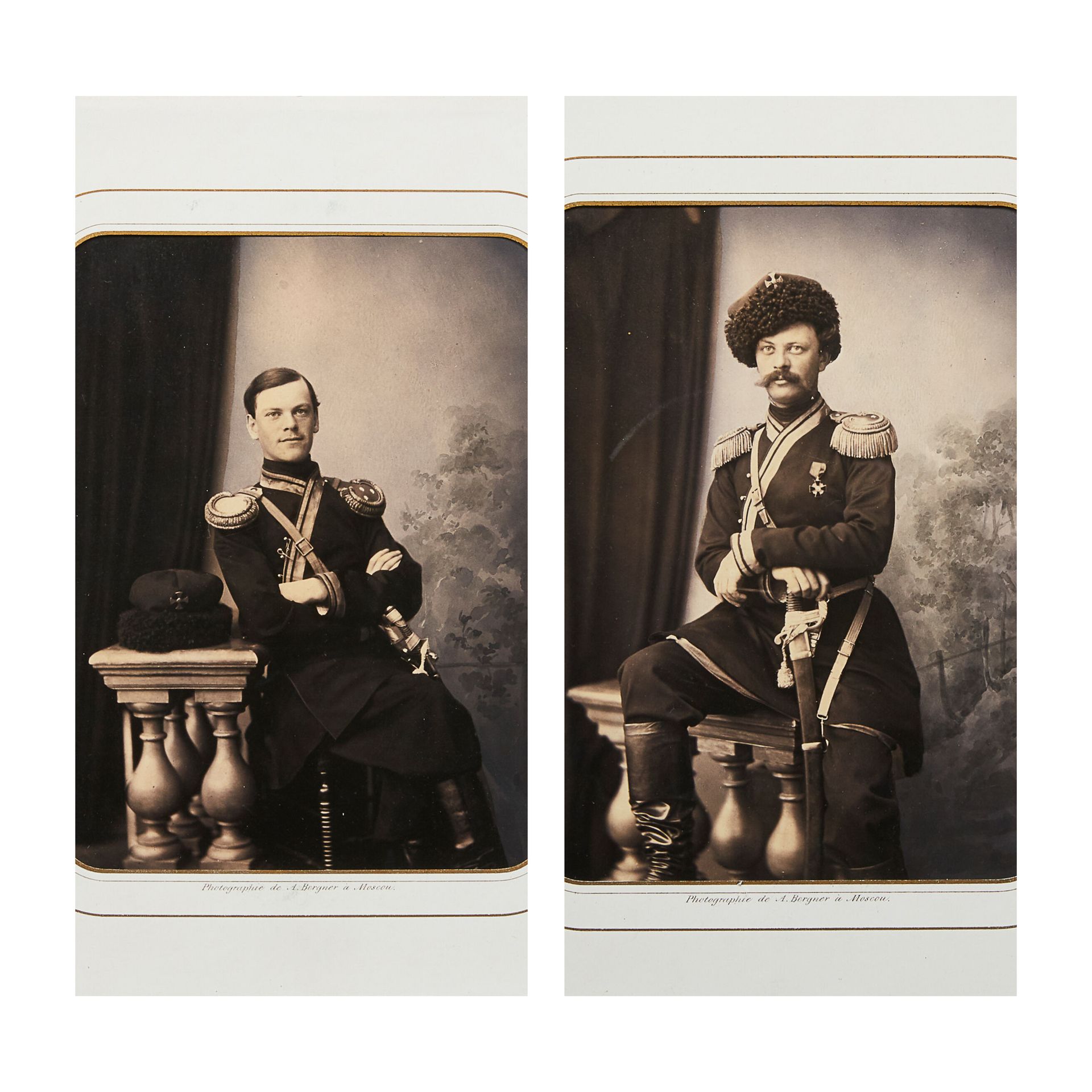 SOUVENIRS HISTORIQUES Ensemble de souvenirs de la Famille DAVIDOV, vers 1860 : 
&hellip;