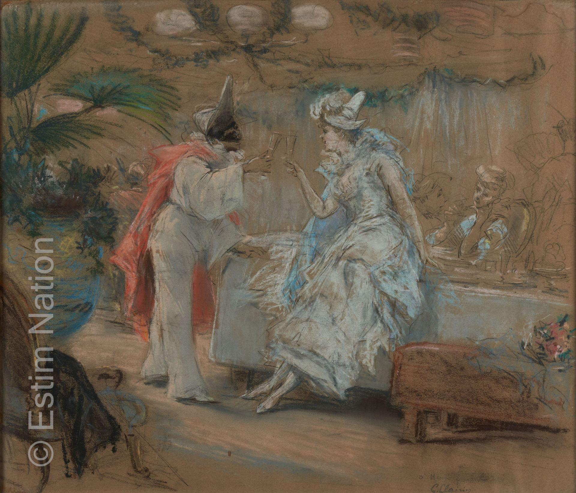 DESSINS MODERNES Georges CLAIRIN (1843-1919)



Pierrot et Colombine



Pastel s&hellip;